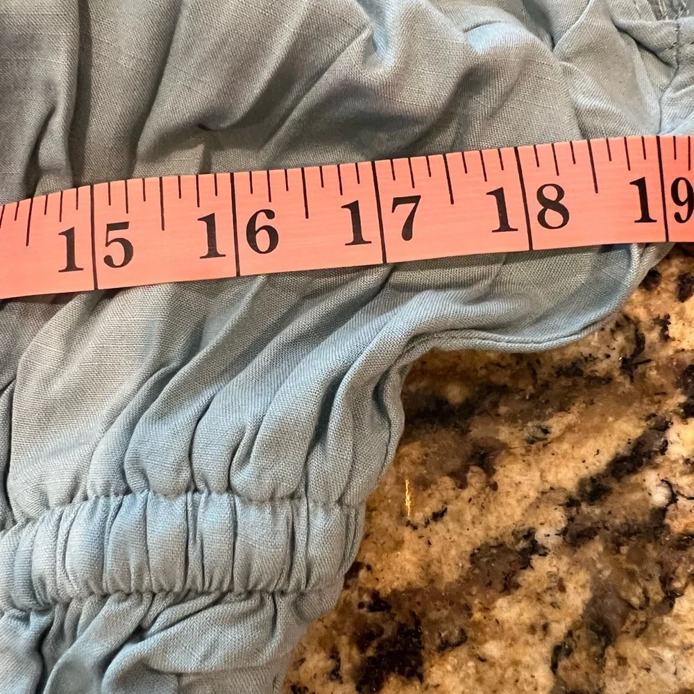 ANNABELLA  DRESS IN DUSTY BLUE SIZES S, M, L. M measurements are in the picture. - Picture 7 of 16